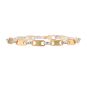 Bracelet or bicolore