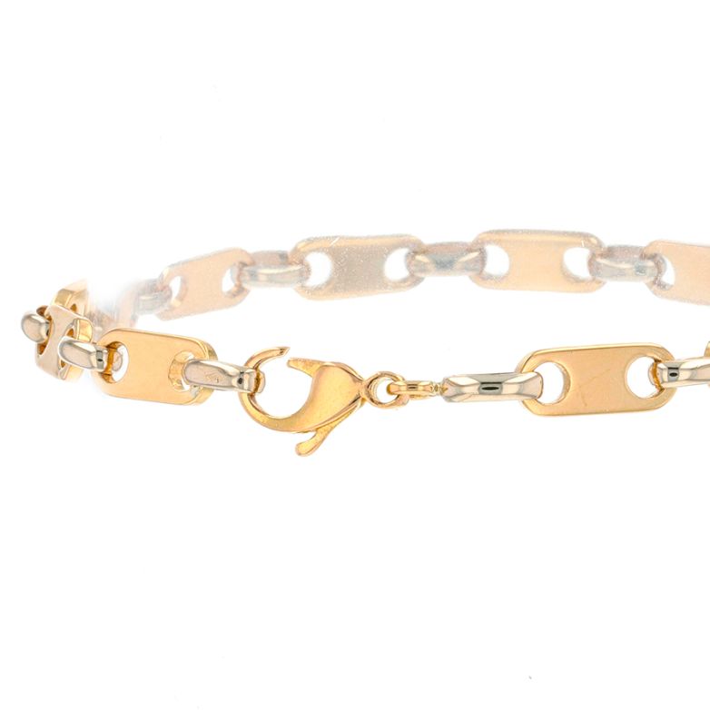 Bracelet or bicolore 