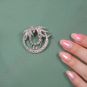 Broche or gris diamant (s) Vintage 