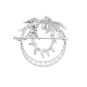 Broche or gris diamant (s) Vintage 