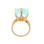 Bague or jaune aigue-marine Vintage 