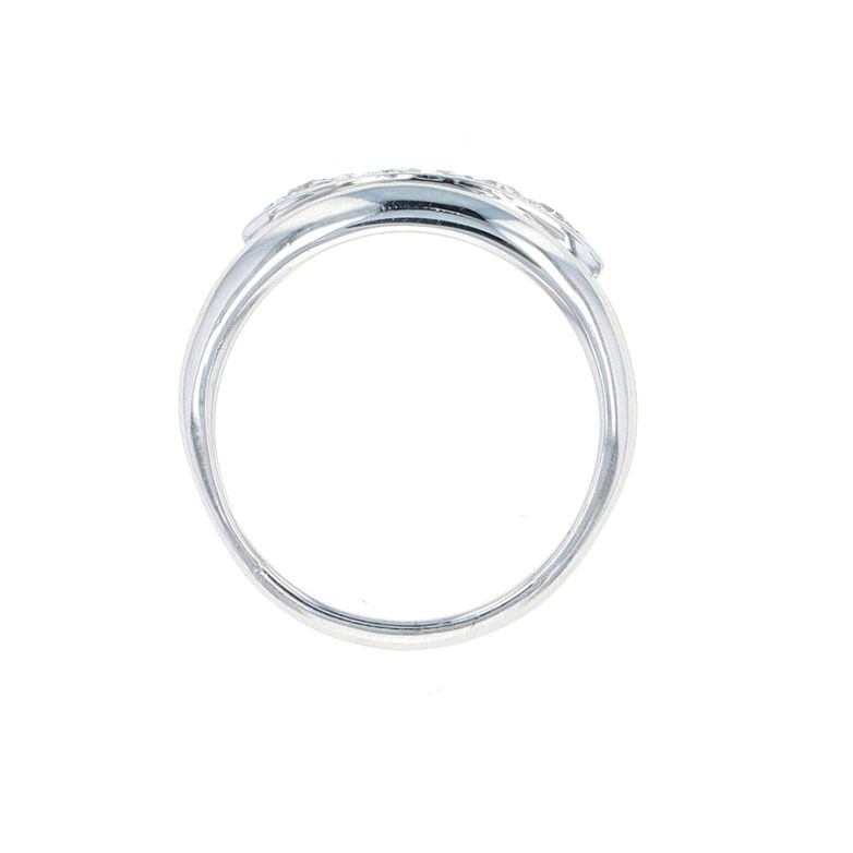 Bague or gris diamant(s) t. ancienne 