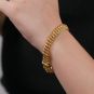 Bracelet maille américaine or jaune 