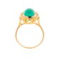 Bague or jaune Pierres fines Vintage turquoise