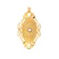 Pendentif or jaune diamant et perle 