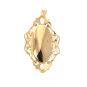 Pendentif or jaune diamant et perle 