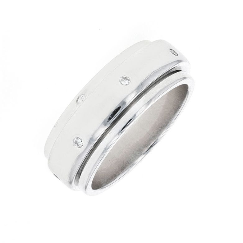 Alliance or gris diamant (s)