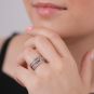 Bague or gris diamant (s) 