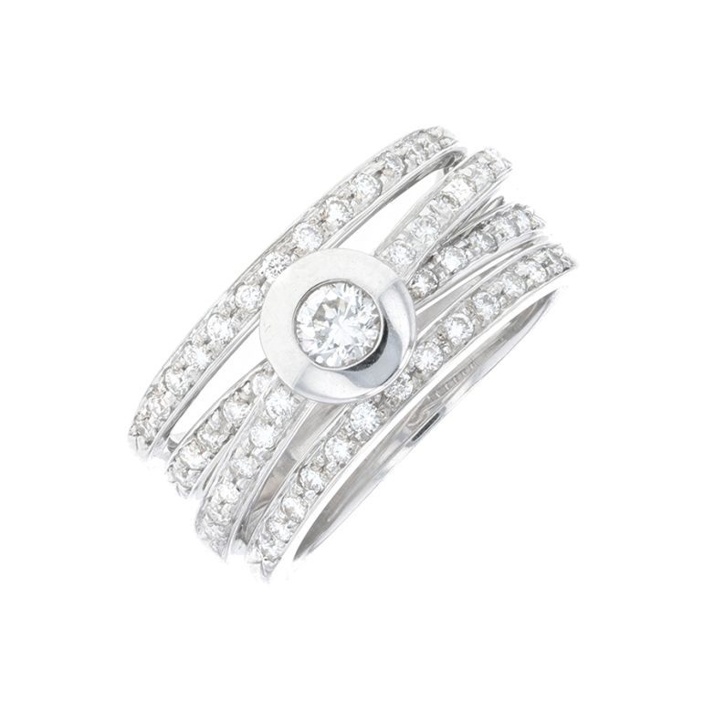 Bague or gris diamant (s)