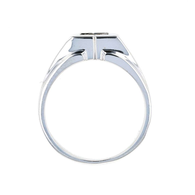 Bague or gris diamant (s) 