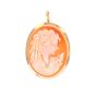 Broche or jaune Camée Vintage