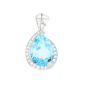 Pendentif or gris diamant,P.fine