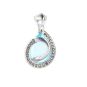 Pendentif or gris diamant,P.fine 