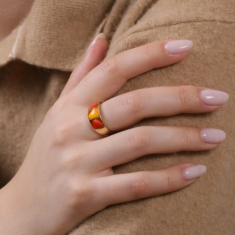 Bague or jaune 