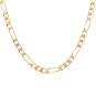 Chaine maille alternée or jaune