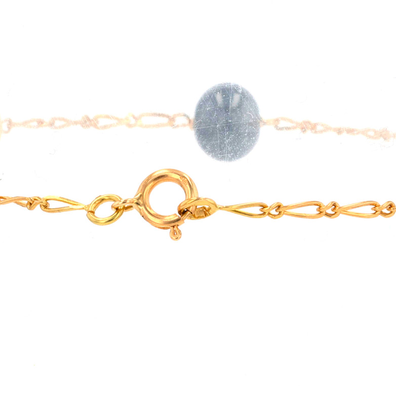 Yellow gold pearl bracelet...