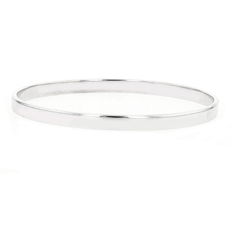 Rigid white gold bangle 26.62g