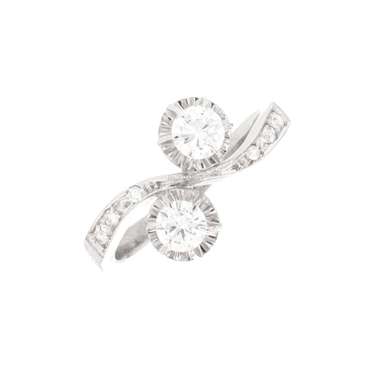 Ring Toi & Moi diamonds...