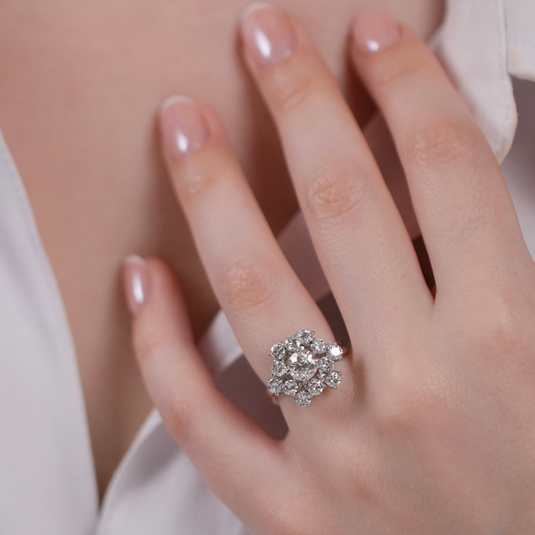 Daisy ring diamonds 1.87...
