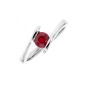 Bague or gris Rubis