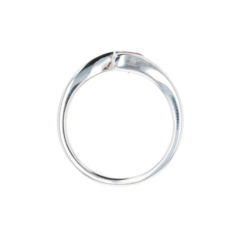 Bague or gris Rubis 