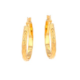 Boucles d'oreilles or jaune 