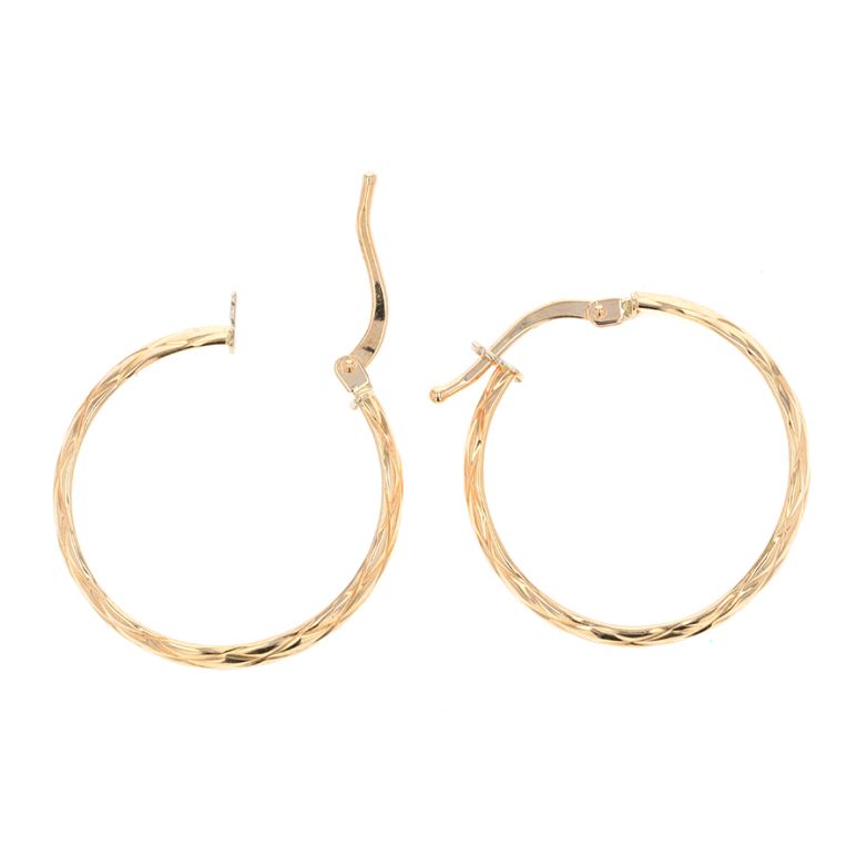 Boucles d'oreilles or jaune 