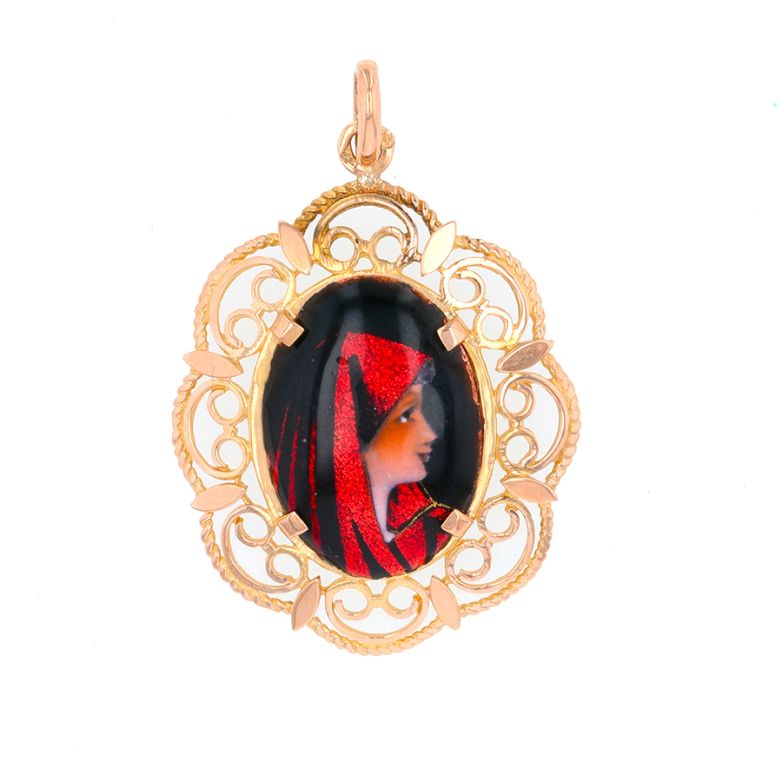 Pendentif or jaune