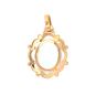 Pendentif or jaune aigue-marine 