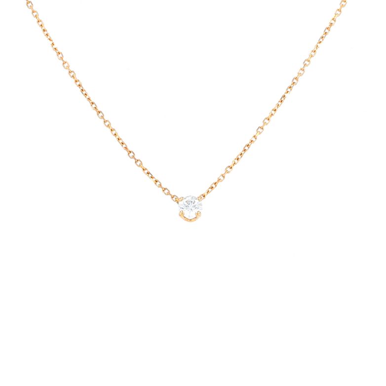 Collier or jaune diamant (s)