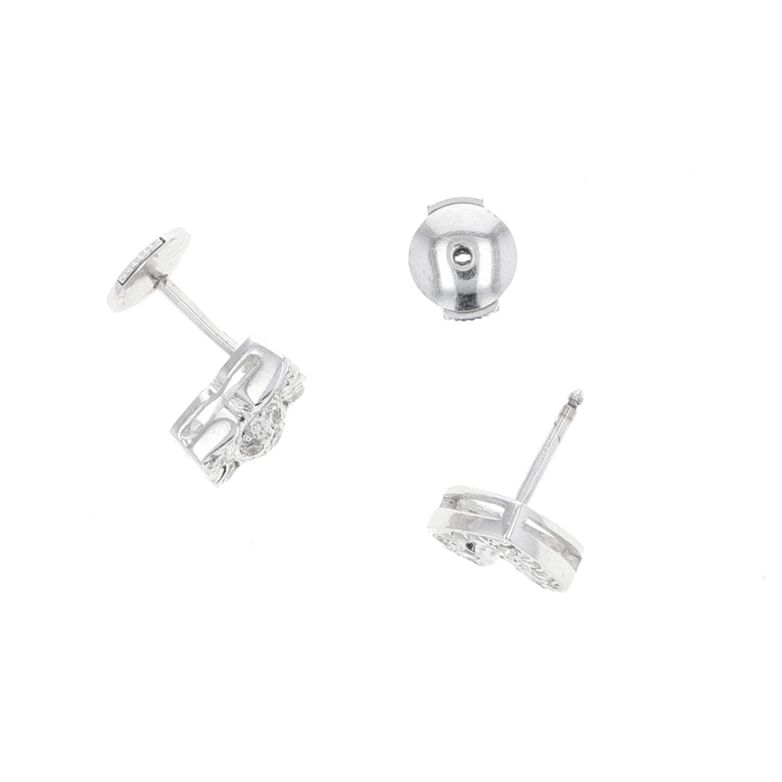 Boucles d'oreilles or gris diamant (s) 