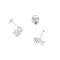 Boucles d'oreilles or gris diamant (s) 