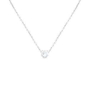 Collier or gris diamant (s)