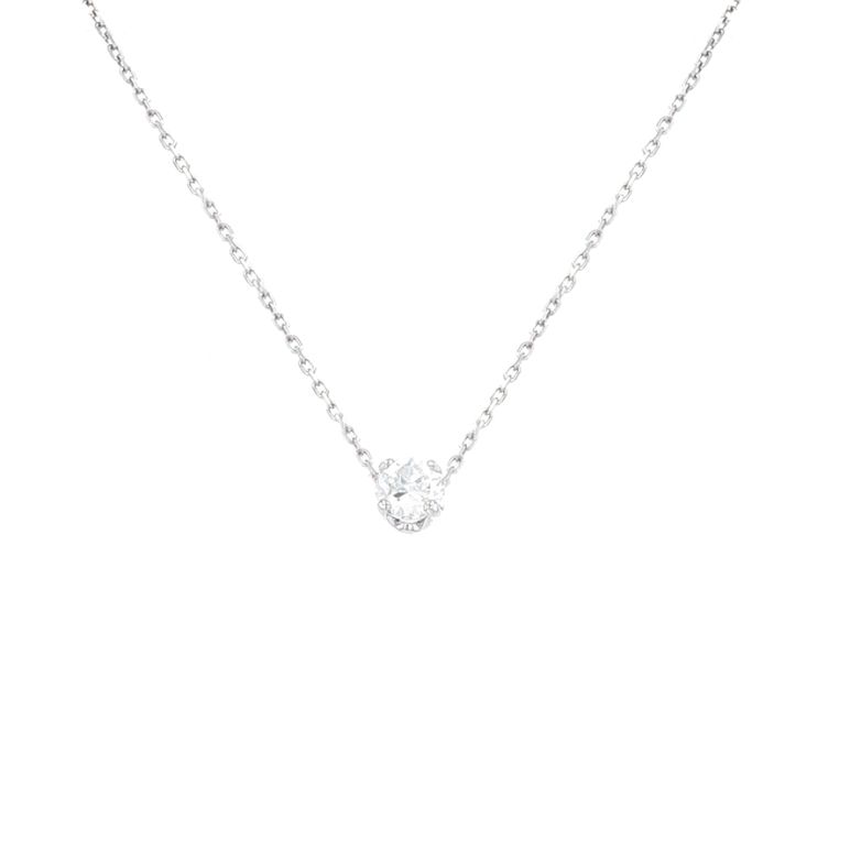 Collier or gris diamant (s)