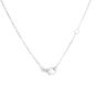 Collier or gris diamant (s) 