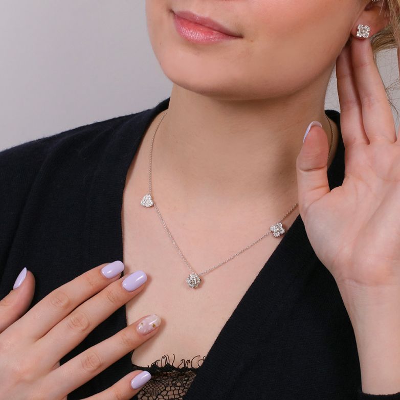collier or gris diamant (s) 