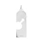 Pendentif or gris diamant (s) signé