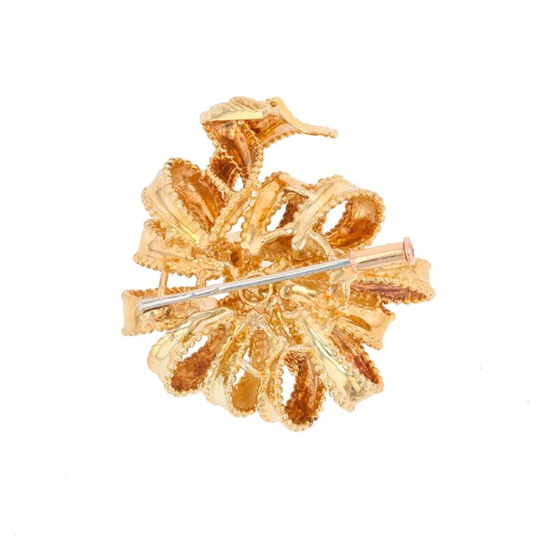 Broche or jaune diamant (s) Vintage 