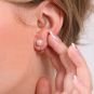 Boucles d'oreilles or jaune Perle 