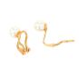 Boucles d'oreilles or jaune Perle 