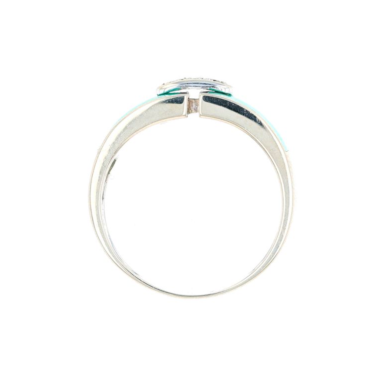 Bague or gris diamant (s) 