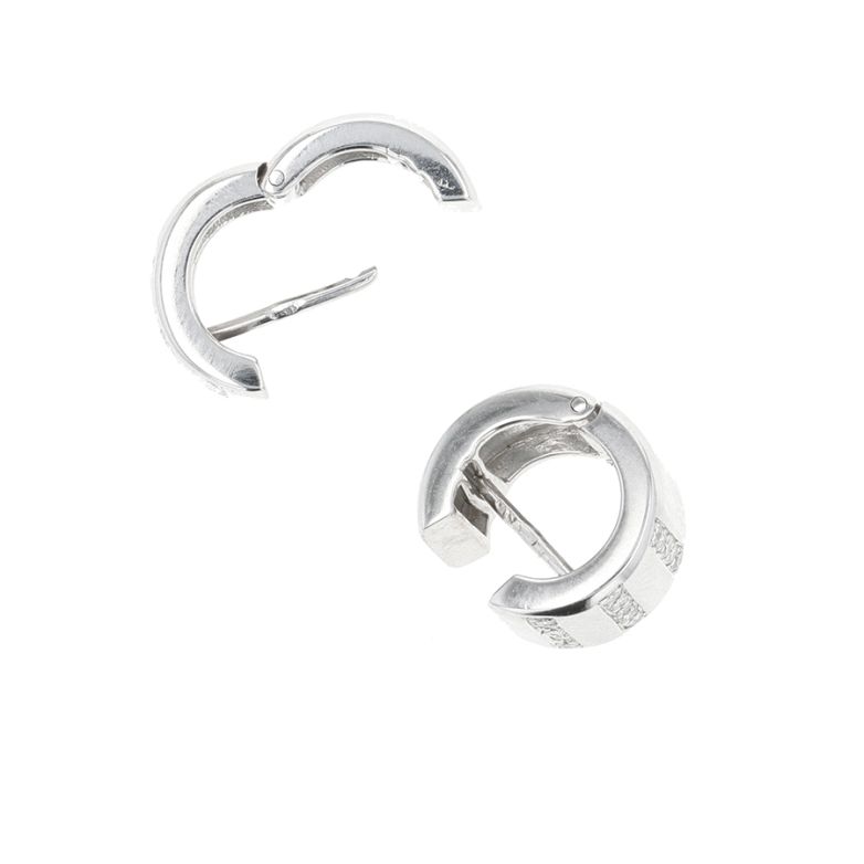 Boucles d'oreilles or gris diamant (s) 