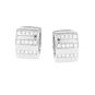 Boucles d'oreilles or gris diamant (s)
