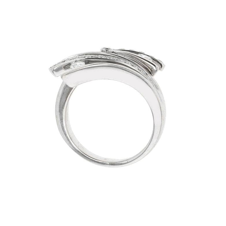 Bague or gris diamant (s) 