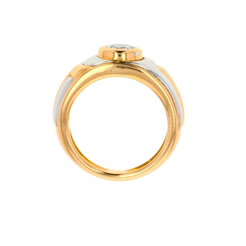 Solitaireor bicolore diamant (s) 
