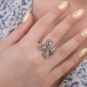 Bague or gris diamant (s) 
