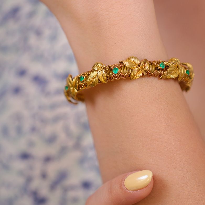Bracelet or jaune Pierres Fines 