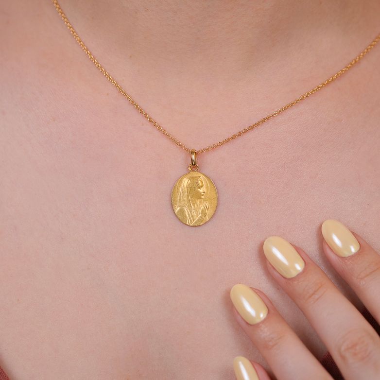 médaille or jaune 