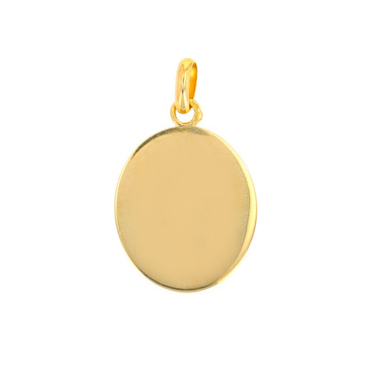 médaille or jaune 