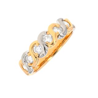 Alliance or jaune diamant (s)